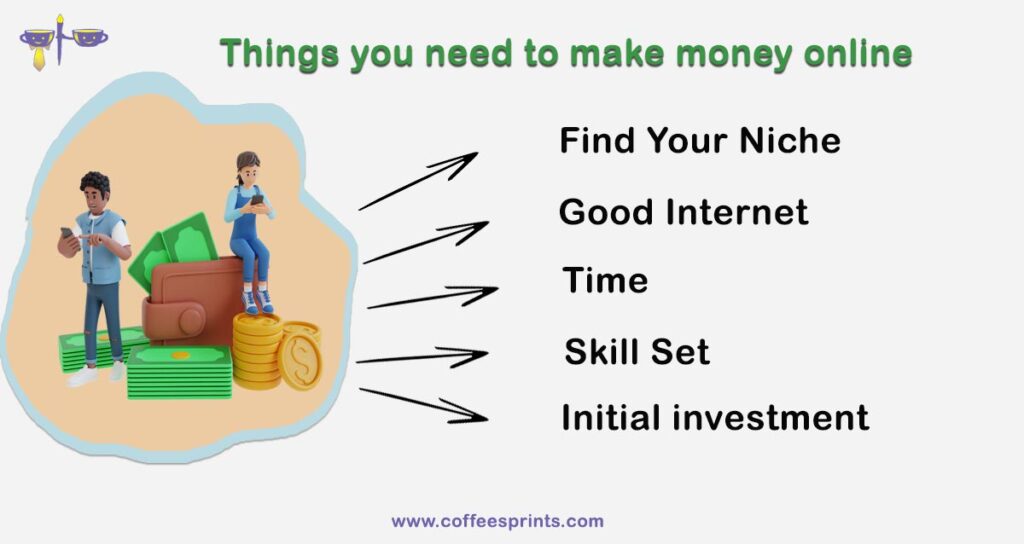 things you need to make money online
