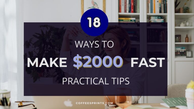 how to earn $2000 fast