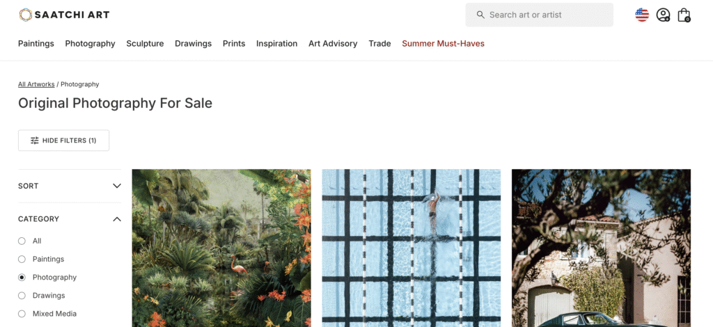 saatchi art website like etsy