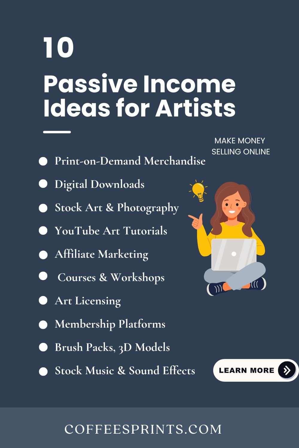 Creative Income Sources 10 Passive Income Ideas for Artists To Turn Creative Work Into Ongoing ...